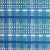 Mid-Century Modern Sample - Schumacher Zealand Check Fabric in Peacock For Sale - Image 3 of 3