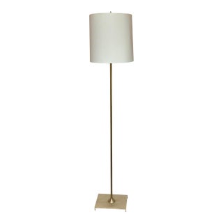 Baker Modern Satin Brass Floor Lamp Prototype For Sale