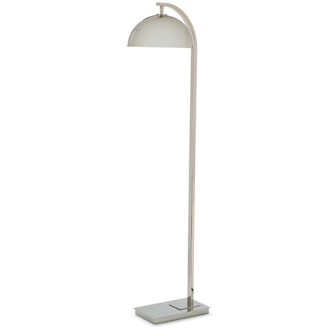 Regina Andrew Otto Steel Floor Lamp, Polished Nickel For Sale - Image 4 of 7