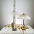 Metal Murano Glass and Brass Table Lamps, Set of 3 For Sale - Image 7 of 9