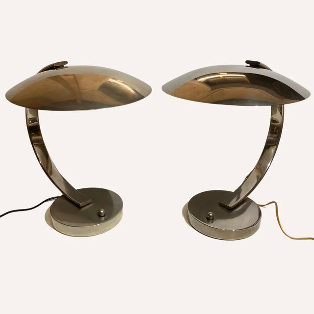Art Deco Desk or Table Lamps by Disderot for Soka, France, 1970s, Set of 2 For Sale - Image 13 of 15