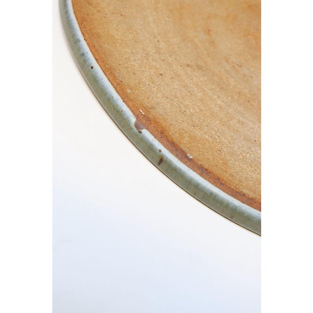 Vintage Studio Pottery Charger With Foliage Decoration by Deanna Nichols For Sale - Image 13 of 14