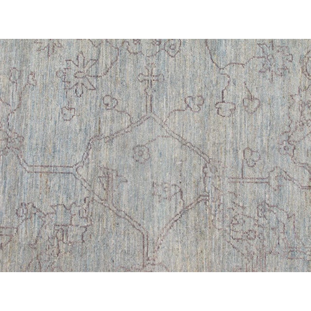 Fine Transitional Rug in Light Blue by Keivan Woven Arts 10'3 X 13'9 For Sale In Atlanta - Image 6 of 11
