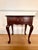 Wood Vintage 1985 Virginia Galleries by Henkel-Harris Solid Mahogany Queen Anne Side Table For Sale - Image 7 of 11