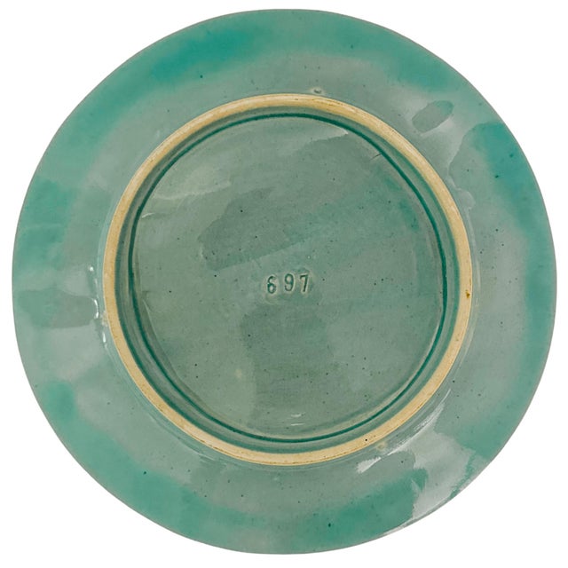 Antique French Majolica Asparagus Plate by Keller & Guérin (Luneville), C. 1890 For Sale In San Diego - Image 6 of 6