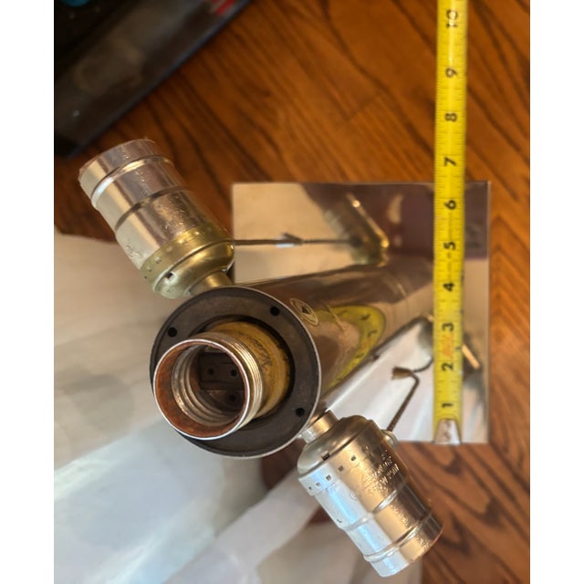Brass and Chrome Table Lamp From Noel b.c.. Italy 1970's For Sale In Los Angeles - Image 6 of 11
