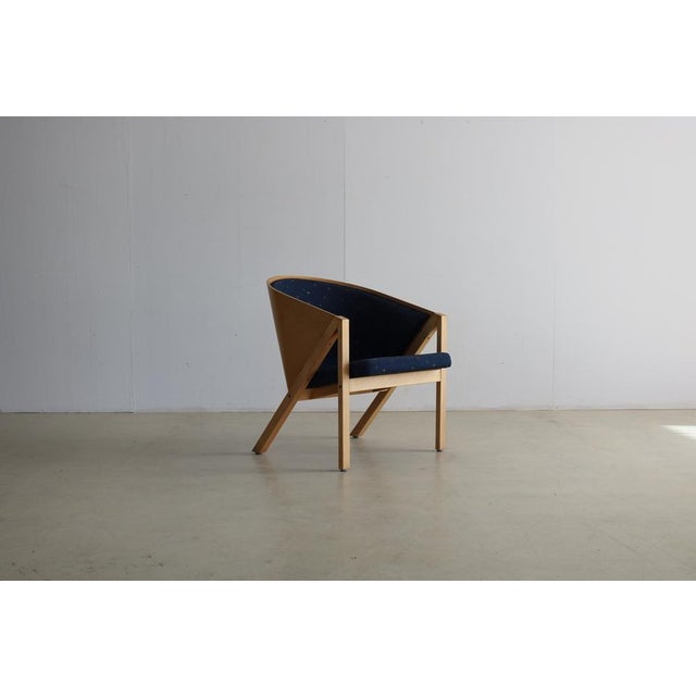 Wood Vintage Mondi Soft Armchair by Jouko Jarvisalo, 1980s For Sale - Image 7 of 8