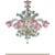 Ornate Venetian Pink and Green Floreal Murano Glass Chandelier For Sale - Image 4 of 6