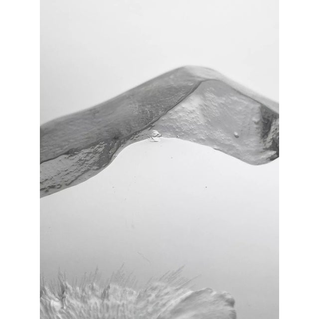 Contemporary 1990s Mats Jonasson “Lion & Family” Crystal Swedish Paperweight Sculpture For Sale - Image 3 of 4