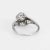 Early 20th Century Antique Deco 1 Carat Diamond Engagement Ring 14 Karat Gold Filigree Fine Vintage size 5.75 For Sale - Image 5 of 6