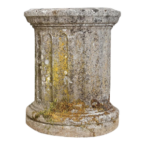 English 19th Century Cast Stone Column