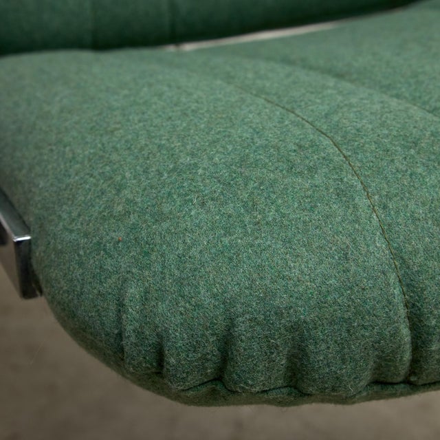 Textile Mint Green Chrome Chair, 1970s For Sale - Image 7 of 16