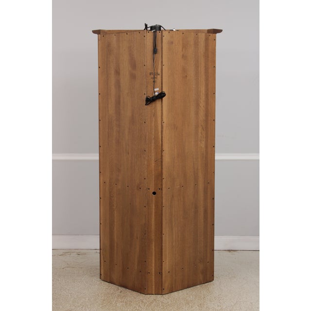 Stickley Mission Oak Leaded Glass Corner Cabinet For Sale - Image 15 of 18