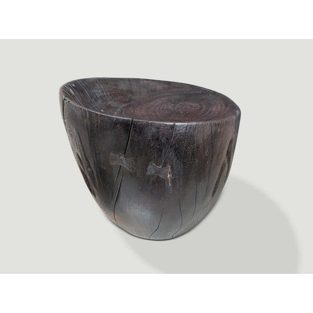 Andrianna Shamaris Modern Organic Hand Carved Minimalist Chair For Sale - Image 4 of 5