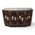 Vintage Chinoiserie Black Lacquer Mother-of-Pearl Four-Door Sideboard For Sale - Image 4 of 12