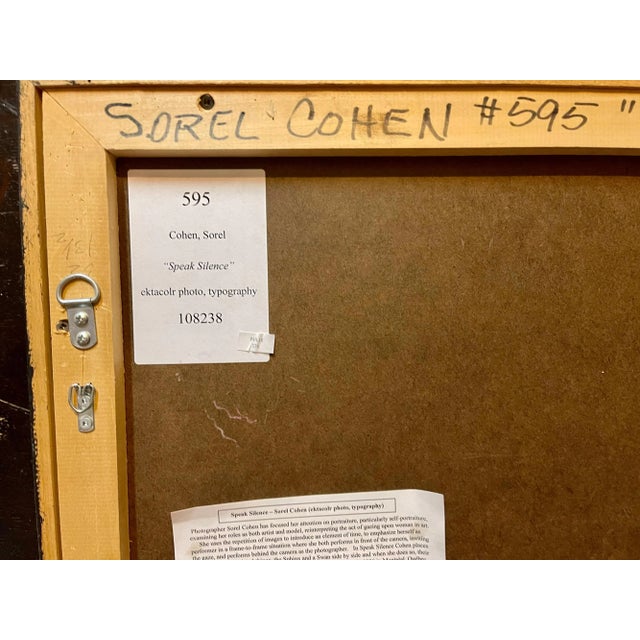 Modern Sorel Cohen Large Scale Color Photograph Ektacolor C Print Art Photo Typography Sorel Cohen 1978 For Sale - Image 3 of 12