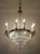 Traditional Italian Empire Style 12-Light Chandelier in Brass, Crystal and Cut Glass, 1940s For Sale - Image 3 of 15