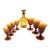 8 Piece Amber Glass Decanter and Stemware Set by Phineas Dummer, Circa 1830 For Sale