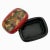 Ruby Red Vintage Hunter Tiger Kashmir Trinket Domed Box India Paper Mache Lacquer For Sale - Image 8 of 11
