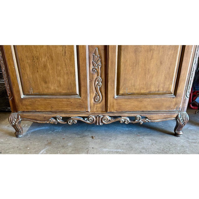 Late 20th Century Ethan Allen French Country Style Armoire Desk, Attributed For Sale - Image 10 of 12