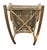 American Vintage Large 42” Wood Wicker Rocking Chair For Sale - Image 3 of 6