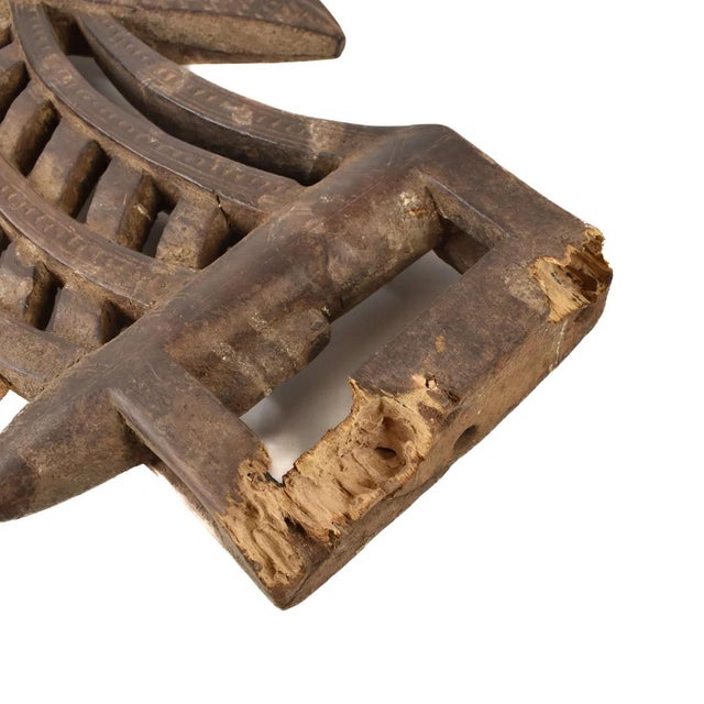Wood Early 20th Century Bamana Antelope Chi Wara Headcrest Mali For Sale - Image 7 of 7