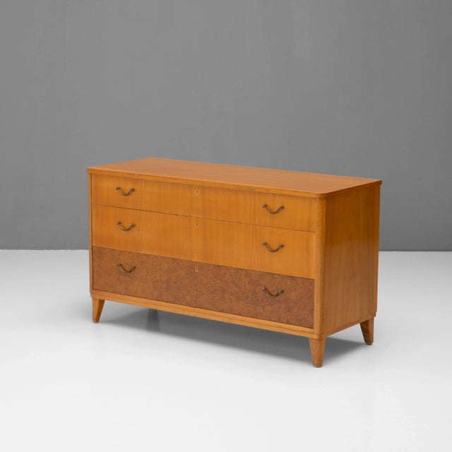 Brown Swedish Chest of Drawers, 1960s For Sale - Image 8 of 8