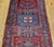 Antique Northwest Persian Runner Rug, Hand-Knotted Wool, Geometric Medallions Pattern, 3x10, Blue & Red For Sale - Image 9 of 15