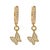 Freedom Butterfly Gold Vermeil & Pave Diamond Earrings, A Pair For Sale In Miami - Image 6 of 6