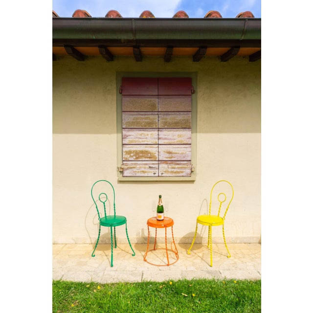 Perlage is a wrought-iron chair made in Italy, inspired by the muselet on Champagne bottles. The frame is crafted from...