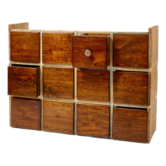 Poplar Shop Chest of Drawers, 1890s For Sale