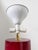 Italian Ruby Red Glazed Ceramic and Brass Twin Table Lamps, 1970s, Set of 2 For Sale - Image 18 of 18