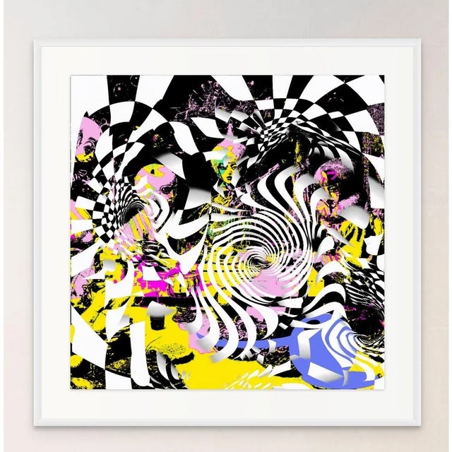 Black 43' X 43' - 'Feast' #1 - Framed Contemporary Extra Large Limited Edition Print by Diane Grant Studio For Sale - Image 8 of 10