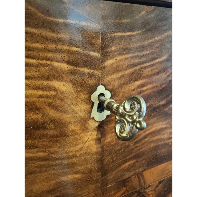 Biedermeier Chiffoniere in Walnut with Secretaire Compartment, South Germany For Sale - Image 3 of 9