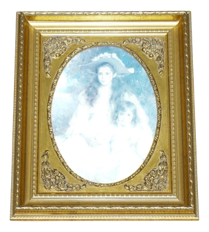 Two Sisters Posing Print, Framed