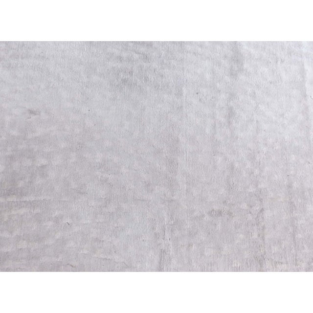 Early 21st Century "Sand Dunes" Modern Abstract Light Gray Silk Rug by Doris Leslie Blau For Sale - Image 5 of 8
