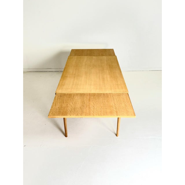 Wood Extendable Oak Table, 1960s For Sale - Image 7 of 10