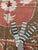 Orange Suzani Textile Wall Art — Bohemian Embroidery For Sale - Image 8 of 10