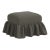 Stoffer Home x Cloth & Company June Ottoman in Textured Linen Charcoal For Sale