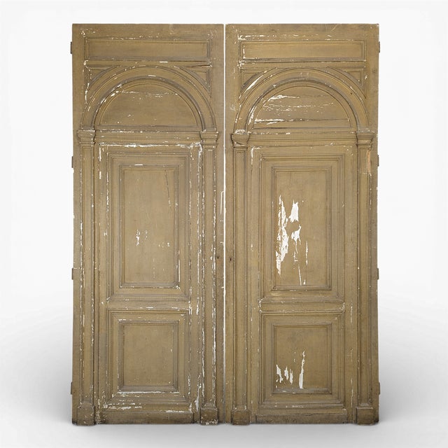Late 19th Century Wood-Paneled Doors, Set of 2 For Sale