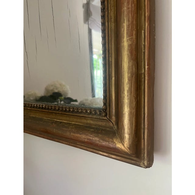 Italian 1870's Louis Philippe Arched Gilt Mirror For Sale - Image 4 of 7