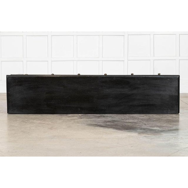 Circa 1890 English 19thC Ebonised Oak Console Table (Dummy drawers) W187.5 x D42 x H79.5 cm Weight 31Kg