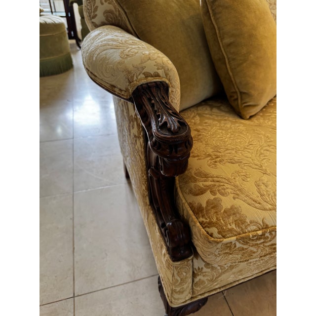Vintage Chippendale Style Traditional Camelback Sofa For Sale In Miami - Image 6 of 6