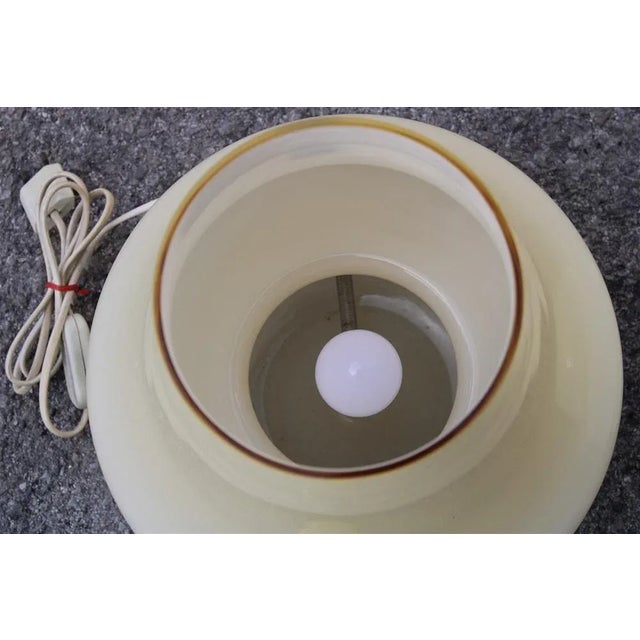 Beige Mushroom Table Lamps from Venini, 1970s, Set of 2 For Sale - Image 8 of 12