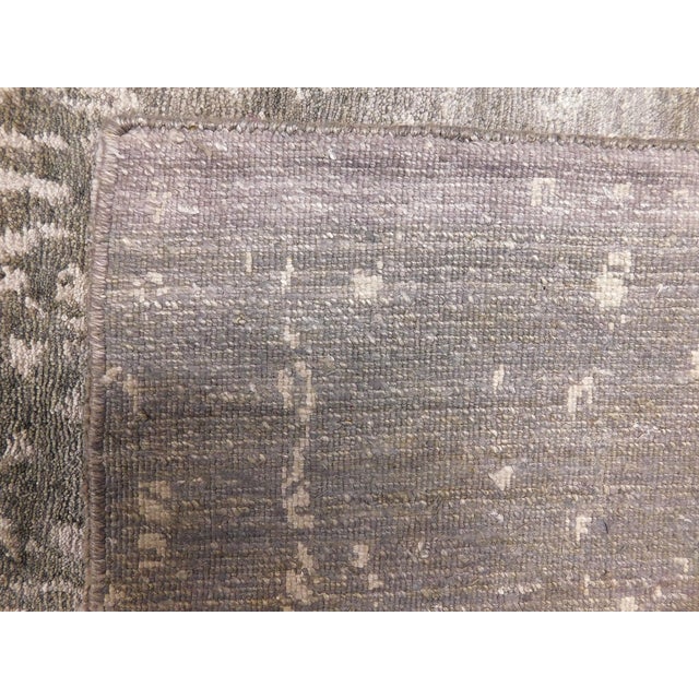 Handmade Bamboo Silk Rug. 8'1"x 10' For Sale - Image 14 of 18