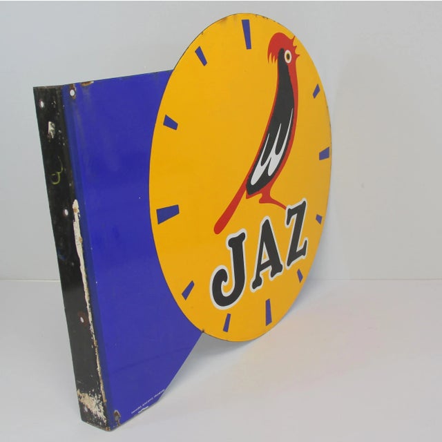 Industrial Art Deco Enamel Strasbourg Sign, 1940s For Sale - Image 3 of 7