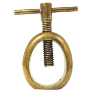 Mid-Century Brass Nut Cracker attributed to Carl Auböck, Austria, 1950s For Sale
