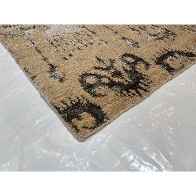 Silk and Wool Nepalese Rug , 8' X 10' For Sale - Image 4 of 4