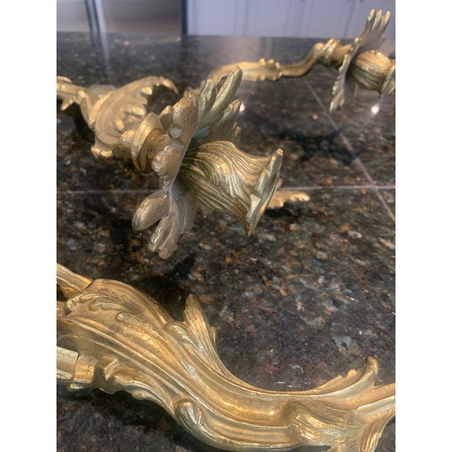Mid 20th Century Glo-Mar Brass Wall Sconces Candle Holders - A Pair For Sale - Image 5 of 8