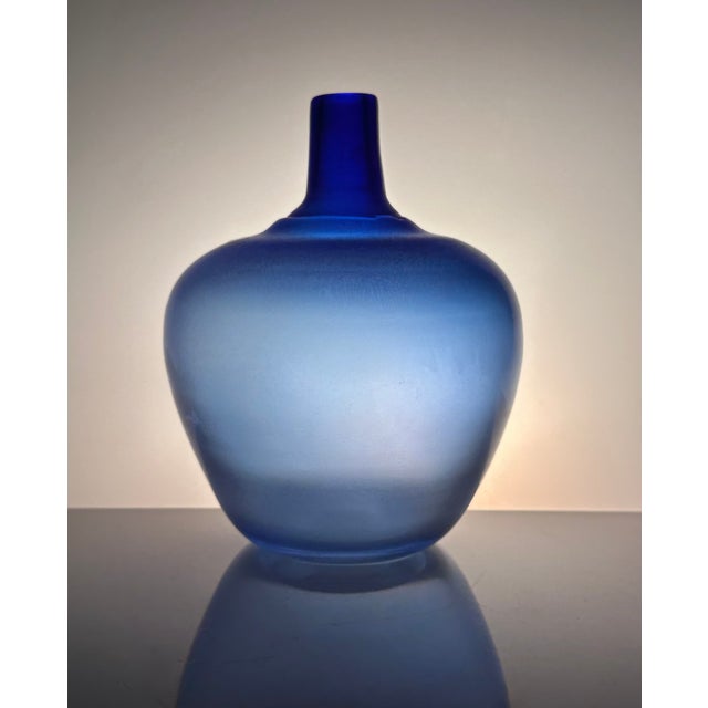 Studio Glass Art Vase by Bertil Vallien for Kosta Boda, Sweden, 1991 For Sale - Image 14 of 14
